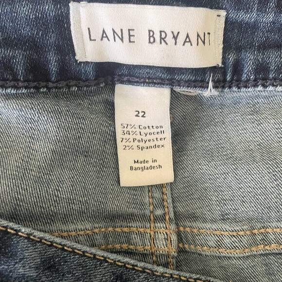 Lane Bryant Women Jeans 22 Blue Straight Leg Normcore Classic Minimalistic - Picture 2 of 9